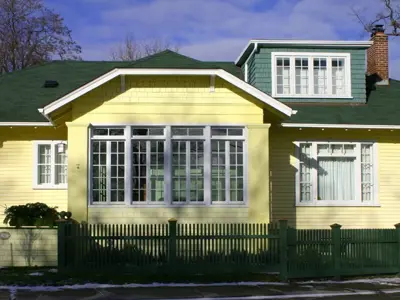 Yellow heritage house