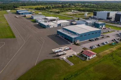 Aerial photo of airport