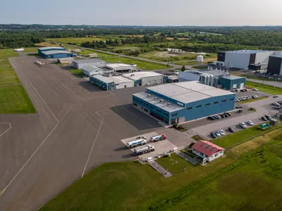Aerial photo of airport